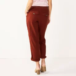 Maternity Sonoma Goods For Life® Under-The-Belly Utility Crop Pants -StyleUp Sales Store 5239302 ALT