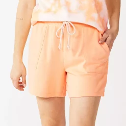 Petite Sonoma Goods For Life® French Terry Sweat Shorts -StyleUp Sales Store 5241314 Peach