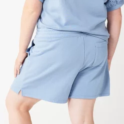 Plus Size Sonoma Goods For Life® French Terry Sweat Shorts -StyleUp Sales Store 5241778 ALT