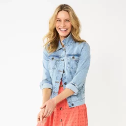 Women's Sonoma Goods For Life® Jean Jacket 10 Women's Sonoma Goods For Life® Jean Jacket -StyleUp Sales Store 5242667 Super Light Wash