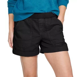 Women's Sonoma Goods For Life® Easy Pull-On 5" Utility Shorts 17 Women's Sonoma Goods For Life® Easy Pull-On 5" Utility Shorts -StyleUp Sales Store 5243307 Black