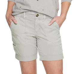 Women's Sonoma Goods For Life® Comfort Waist Utility Bermuda Shorts -StyleUp Sales Store 5243469 Almond