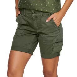 Women's Sonoma Goods For Life® Comfort Waist Utility Bermuda Shorts -StyleUp Sales Store 5243469 Olive