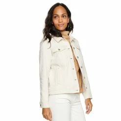 Petite Sonoma Goods For Life® Jean Jacket -StyleUp Sales Store 5245182 Ecru
