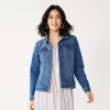 Petite Sonoma Goods For Life® Jean Jacket 1 Petite Sonoma Goods For Life® Jean Jacket -StyleUp Sales Store 5245182 Medium Wash