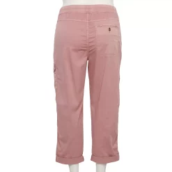 Plus Size Sonoma Goods For Life® Comfort Waist Utility Capri Pants -StyleUp Sales Store 5258066 ALT