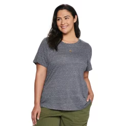 Plus Size Sonoma Goods For Life® Everyday Crewneck Tee -StyleUp Sales Store 5259072 Dark Gray Texture