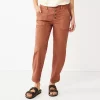 Women's Sonoma Goods For Life® Convertible Tapered-Leg High-Waisted Utility Pants 1 Women's Sonoma Goods For Life® Convertible Tapered-Leg High-Waisted Utility Pants -StyleUp Sales Store 5260735 Cinnamon