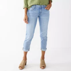 Petite Sonoma Goods For Life® Cuffed Girlfriend Jeans -StyleUp Sales Store 5269794 Ghericke