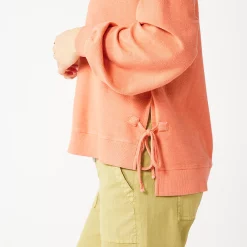 Women's Sonoma Goods For Life® Side Tie Sweatshirt -StyleUp Sales Store 5271671 ALT5