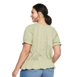 Plus Size Sonoma Goods For Life® Drop Waist Top -StyleUp Sales Store 5272513 ALT