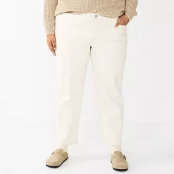 Plus Size Sonoma Goods For Life® Premium Rolled Girlfriend Jeans -StyleUp Sales Store 5272706 Underwood