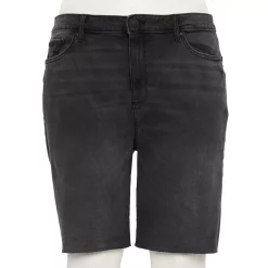 Plus Size Sonoma Goods For Life® High-Rise Bermuda Jean Shorts 7 Plus Size Sonoma Goods For Life® High-Rise Bermuda Jean Shorts -StyleUp Sales Store 5280851 Silva