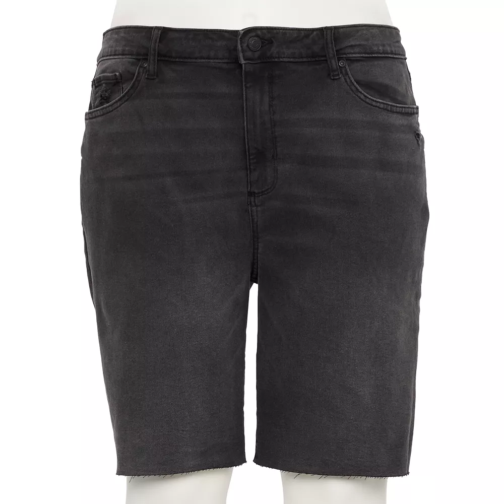 Plus Size Sonoma Goods For Life® High-Rise Bermuda Jean Shorts 4 Plus Size Sonoma Goods For Life® High-Rise Bermuda Jean Shorts - Image 2