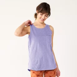 Women's Sonoma Goods For Life® High-Neck Tank -StyleUp Sales Store 5467284 Leland Purple
