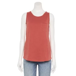 Women's Sonoma Goods For Life® High-Neck Tank -StyleUp Sales Store 5467284 Mauve