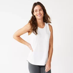 Women's Sonoma Goods For Life® High-Neck Tank -StyleUp Sales Store 5467284 White