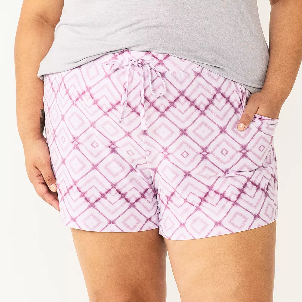 Plus Size Sonoma Goods For Life® Pajama Shorts 8 Plus Size Sonoma Goods For Life® Pajama Shorts - Image 6