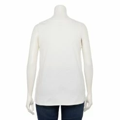 Plus Size Sonoma Goods For Life® V-Neck Swing Tank -StyleUp Sales Store 5497118 ALT