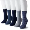 Women's Sonoma Goods For Life® 5-Pack Geo Crew Socks 2 Women's Sonoma Goods For Life® 5-Pack Geo Crew Socks -StyleUp Sales Store 5497546 Navy