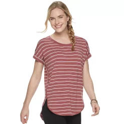 Women's Sonoma Goods For Life® Supersoft Dolman Tunic -StyleUp Sales Store 5499245 Mauve Stripe