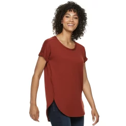 Women's Sonoma Goods For Life® Supersoft Dolman Tunic -StyleUp Sales Store 5499245 Rust