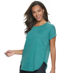 Women's Sonoma Goods For Life® Supersoft Dolman Tunic -StyleUp Sales Store 5499245 Textured Teal