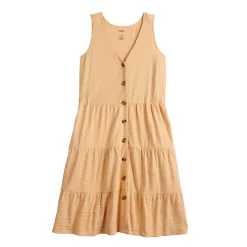 Women's Sonoma Goods For Life® Sleeveless Tiered Knit Dress -StyleUp Sales Store 5501602 ALT5