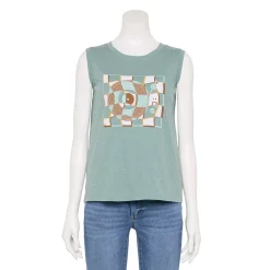 Women's Sonoma Goods For Life® Muscle Graphic Tank -StyleUp Sales Store 5504455 Blue Record