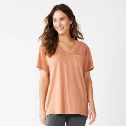 Women's Sonoma Goods For Life® Tunic Tee 11 Women's Sonoma Goods For Life® Tunic Tee -StyleUp Sales Store 5508079 Cinnamon Brown