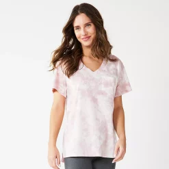 Women's Sonoma Goods For Life® Tunic Tee 15 Women's Sonoma Goods For Life® Tunic Tee -StyleUp Sales Store 5508079 Lilac Pink Dye