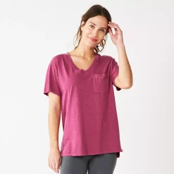 Women's Sonoma Goods For Life® Tunic Tee 14 Women's Sonoma Goods For Life® Tunic Tee -StyleUp Sales Store 5508079 Raspberry