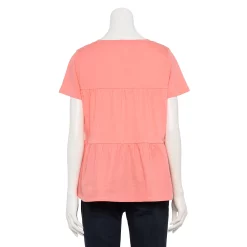 Women's Sonoma Goods For Life® Tiered V-Neck Top -StyleUp Sales Store 5508144 ALT