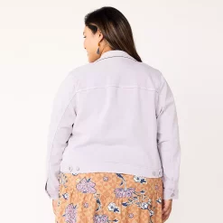 Plus Size Sonoma Goods For Life® Premium Over-Dyed Jacket -StyleUp Sales Store 5511545 ALT