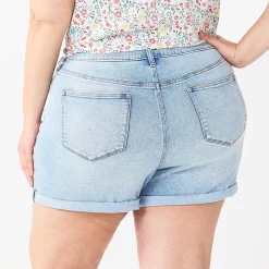 Plus Size Sonoma Goods For Life® Premium Mom Shorts -StyleUp Sales Store 5513061 ALT