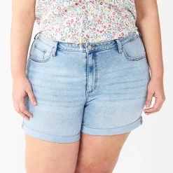 Plus Size Sonoma Goods For Life® Premium Mom Shorts -StyleUp Sales Store 5513061 Tannery