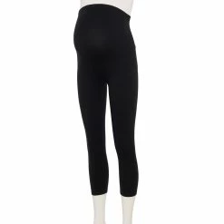 Maternity Sonoma Goods For Life® Over-The-Belly Cropped Leggings -StyleUp Sales Store 5519721 Black