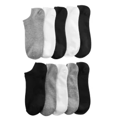 Women's Sonoma Goods For Life® 10-Pack No Show Marled Socks -StyleUp Sales Store 5521589 Gray