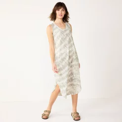 Women's Sonoma Goods For Life® Sleeveless Shirttail Knit Midi Dress 13 Women's Sonoma Goods For Life® Sleeveless Shirttail Knit Midi Dress -StyleUp Sales Store 5522320 Gray Dye