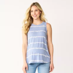 Maternity Sonoma Goods For Life® Graphic Muscle Tank -StyleUp Sales Store 5529124 Blue Dye Stripe