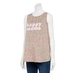 Maternity Sonoma Goods For Life® Graphic Muscle Tank -StyleUp Sales Store 5529124 Happy Mama