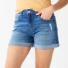 Women's Sonoma Goods For Life® Relaxed Rolled-Cuff Denim Shorts -StyleUp Sales Store 5529294 Pressley