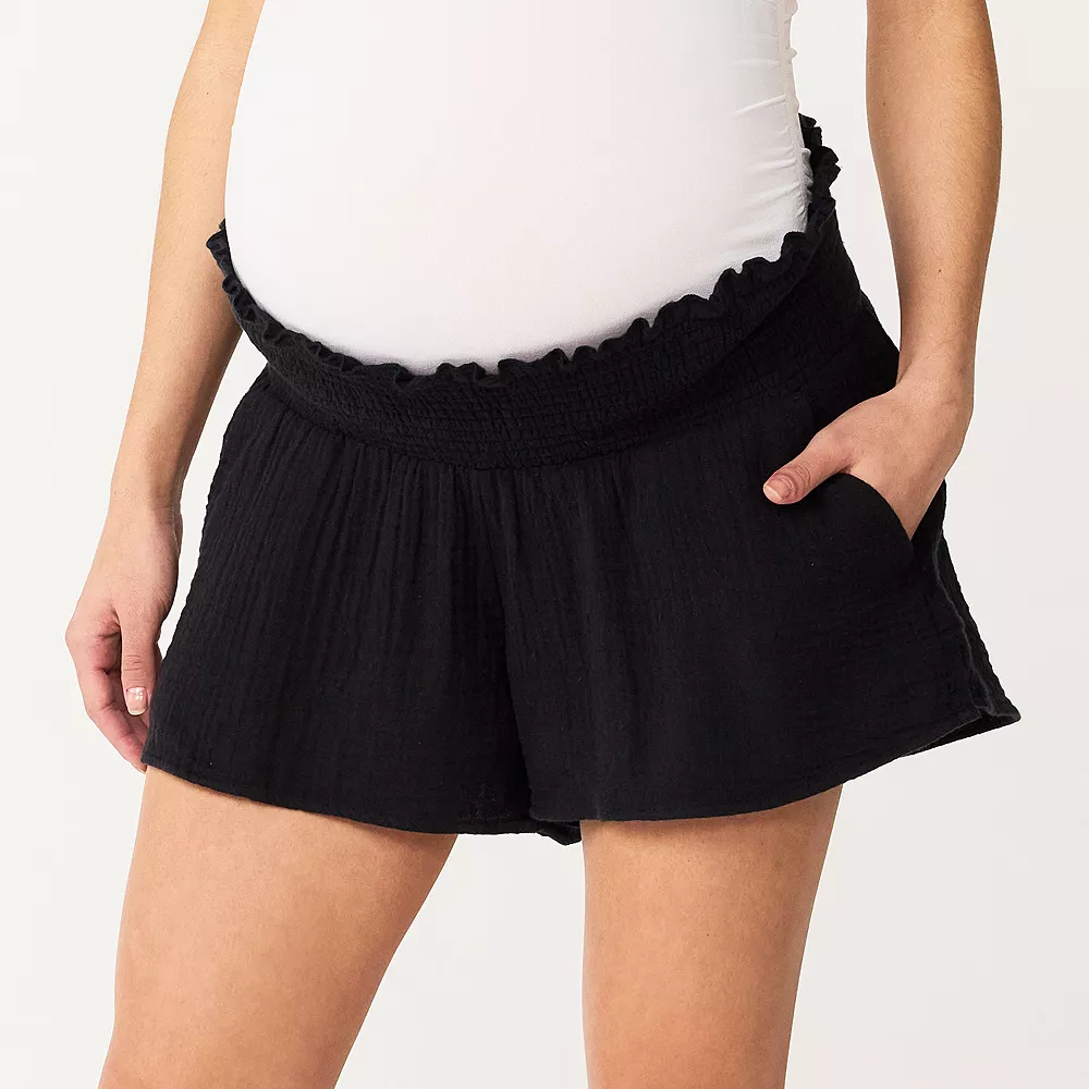 Maternity Sonoma Goods For Life® Smocked Shorts 6 Maternity Sonoma Goods For Life® Smocked Shorts - Image 4