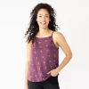 Women's Sonoma Goods For Life® Squareneck Camisole -StyleUp Sales Store 5546411 Plum Geo Print