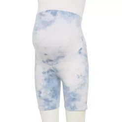 Maternity Sonoma Goods For Life® Over-The-Belly Bike Shorts -StyleUp Sales Store 5546801 Blue Dye