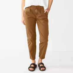 Women's Sonoma Goods For Life® High-Rise Utility Capris -StyleUp Sales Store 5550937 Cocoa
