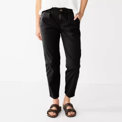 Women's Sonoma Goods For Life® High-Rise Utility Capris -StyleUp Sales Store 5550937 Pitch Black