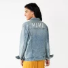 Maternity Sonoma Goods For Life® Embroidered "Mama" Jean Jacket -StyleUp Sales Store 5556612