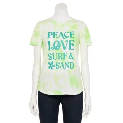 Women's Sonoma Goods For Life® Summer Graphic Tees -StyleUp Sales Store 5558324 Tie Dye Peace Love