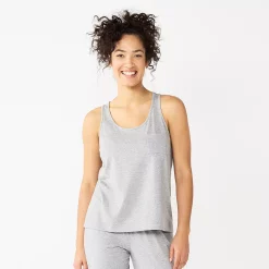 Women's Sonoma Goods For Life® Essential Pajama Tank Top -StyleUp Sales Store 5558709 Heather Gray